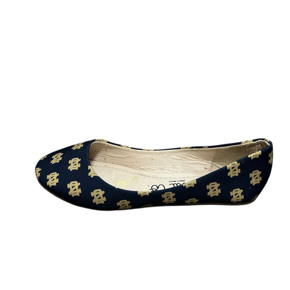 Spirit Co. Women's Dark Blue and Gold Notre Dame Loafers - Picture 2 of 6